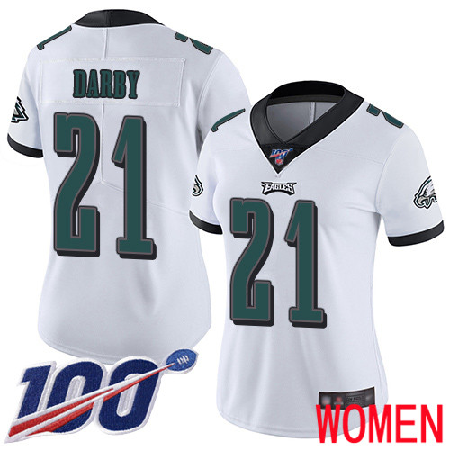 Women Philadelphia Eagles 21 Ronald Darby White Vapor Untouchable NFL Jersey Limited Player Season